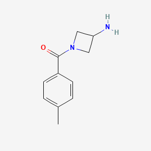 molecular formula C11H14N2O B1469060 1-(4-Methylbenzoyl)azetidin-3-amine CAS No. 1340352-82-0