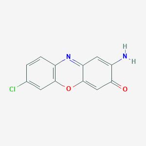 molecular formula C12H7ClN2O2 B14690629 2-Amino-7-chloro-3H-phenoxazin-3-one CAS No. 31299-63-5