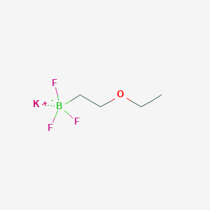 molecular formula C4H9BF3KO B1469065 Potassium (2-ethoxyethyl)trifluoroborate CAS No. 1408168-71-7