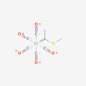 molecular formula C8H6CrO5S B14690705 Chromium, pentacarbonyl[1-(methylthio)ethylidene]- CAS No. 35797-92-3