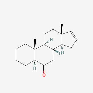 molecular formula C19H28O B14690709 Androst-16-en-6-one, (5alpha) CAS No. 29959-28-2