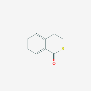 molecular formula C9H8OS B14690736 3,4-Dihydro-1H-2-benzothiopyran-1-one CAS No. 25606-96-6