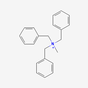 molecular formula C22H24N+ B14690749 N,N-Dibenzyl-N-methylphenylmethanaminium CAS No. 24490-73-1