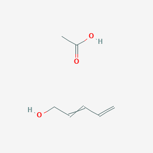 molecular formula C7H12O3 B14690798 Acetic acid;penta-2,4-dien-1-ol CAS No. 24673-22-1