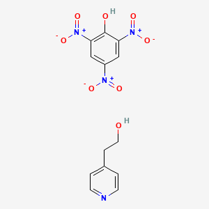 molecular formula C13H12N4O8 B14690814 2-pyridin-4-ylethanol;2,4,6-trinitrophenol CAS No. 32080-61-8