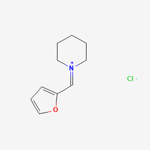 molecular formula C10H14ClNO B14690838 Piperidinium, 1-(2-furanylmethylene)-, chloride CAS No. 34239-33-3
