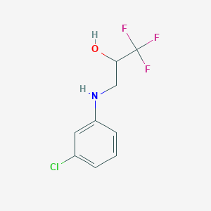 3-[(3-Chlorophenyl)amino]-1,1,1-trifluoropropan-2-ol