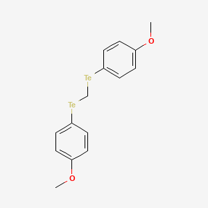 molecular formula C15H16O2Te2 B14691058 Benzene, 1,1'-[methylenebis(telluro)]bis[4-methoxy- CAS No. 27976-44-9