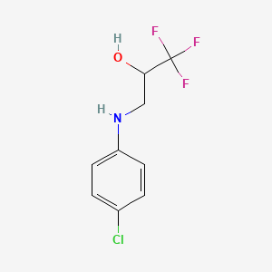3-[(4-Chlorophenyl)amino]-1,1,1-trifluoropropan-2-ol