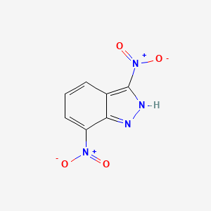 molecular formula C7H4N4O4 B14691067 3,7-Dinitro-1h-indazole CAS No. 31163-67-4