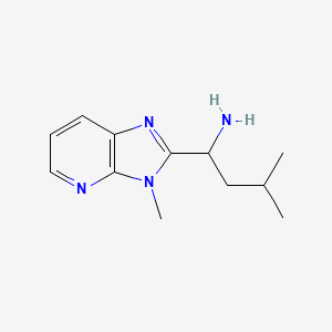 3-methyl-1-(3-methyl-3H-imidazo[4,5-b]pyridin-2-yl)butan-1-amine