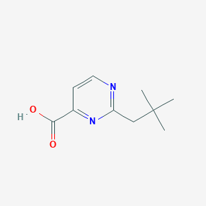 molecular formula C10H14N2O2 B1469109 2-(2,2-Dimethylpropyl)pyrimidine-4-carboxylic acid CAS No. 1343017-18-4