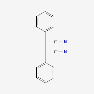 molecular formula C18H16N2 B14691151 Butanedinitrile, 2,3-dimethyl-2,3-diphenyl- CAS No. 34508-75-3