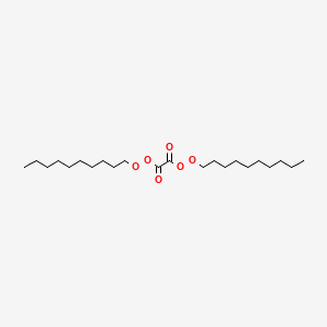 molecular formula C22H42O6 B14691287 Didecyl ethanediperoxoate CAS No. 34443-09-9