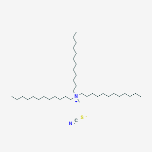 molecular formula C38H78N2S B14691312 N,N-Didodecyl-N-methyldodecan-1-aminium thiocyanate CAS No. 29710-99-4