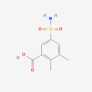 molecular formula C9H11NO4S B1469133 2,3-Dimethyl-5-sulfamoylbenzoic acid CAS No. 1342568-17-5