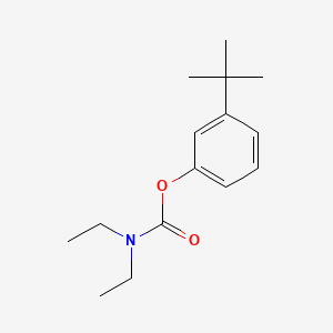 molecular formula C15H23NO2 B14691337 Carbamic acid, diethyl-, 3-(1,1-dimethylethyl)phenyl ester CAS No. 28526-92-3