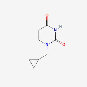 molecular formula C8H10N2O2 B1469134 1-(cyclopropylmethyl)pyrimidine-2,4(1H,3H)-dione CAS No. 1462994-89-3