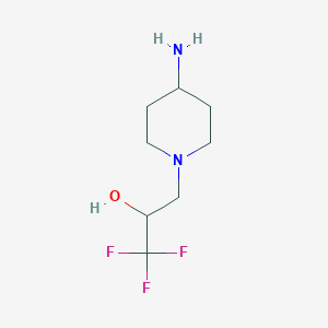 3-(4-Aminopiperidin-1-yl)-1,1,1-trifluoropropan-2-ol