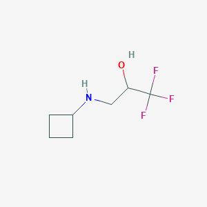 3-(Cyclobutylamino)-1,1,1-trifluoropropan-2-ol