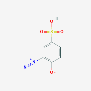 molecular formula C6H4N2O4S B14691396 2-Diazonio-4-sulfophenolate CAS No. 27441-51-6