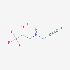 1,1,1-Trifluoro-3-[(prop-2-yn-1-yl)amino]propan-2-ol
