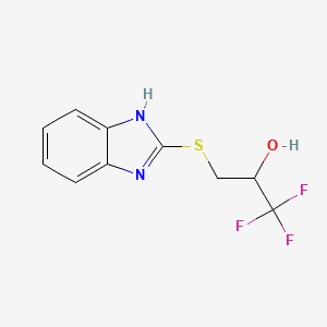 3-(1H-1,3-benzodiazol-2-ylsulfanyl)-1,1,1-trifluoropropan-2-ol