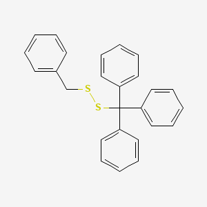 molecular formula C26H22S2 B14691429 [(Benzyldisulfanyl)(diphenyl)methyl]benzene CAS No. 33663-76-2