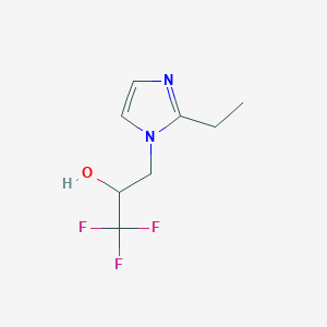 3-(2-ethyl-1H-imidazol-1-yl)-1,1,1-trifluoropropan-2-ol