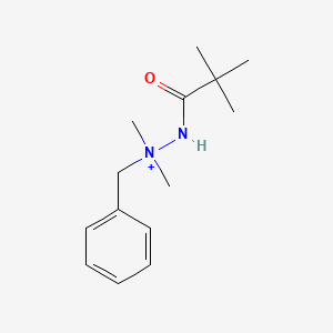 molecular formula C14H23N2O+ B14691454 Benzyl-(2,2-dimethylpropanoylamino)-dimethyl-azanium CAS No. 35211-63-3
