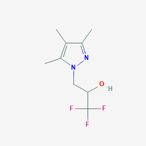 1,1,1-trifluoro-3-(3,4,5-trimethyl-1H-pyrazol-1-yl)propan-2-ol