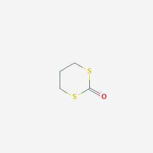 molecular formula C4H6OS2 B14691470 1,3-Dithian-2-one CAS No. 35345-24-5