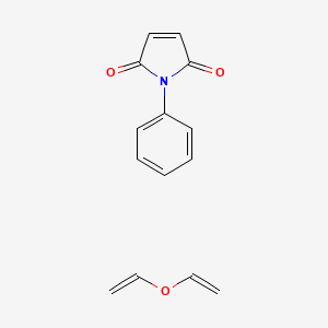 molecular formula C14H13NO3 B14691476 Ethenoxyethene;1-phenylpyrrole-2,5-dione CAS No. 29466-00-0