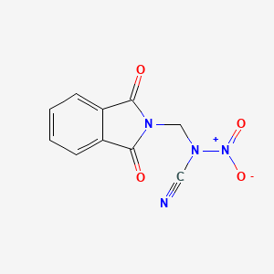 molecular formula C10H6N4O4 B14691511 Phthalimide, N-((cyanonitroamino)methyl)- CAS No. 35467-02-8