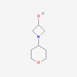 molecular formula C8H15NO2 B1469153 1-(Oxan-4-yl)azetidin-3-ol CAS No. 1343257-03-3