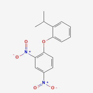molecular formula C15H14N2O5 B14691544 o-Cumenyl 2,4-dinitrophenyl ether CAS No. 32101-55-6