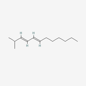 molecular formula C13H24 B14691579 3,5-Dodecadiene, 2-methyl- CAS No. 90083-37-7