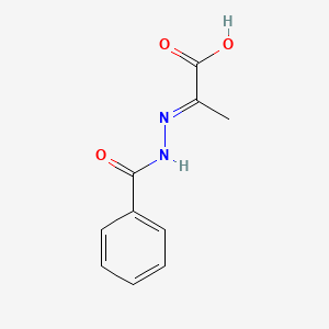 molecular formula C10H10N2O3 B14691603 Pyruvic acid benzoylhydrazone CAS No. 97509-69-8