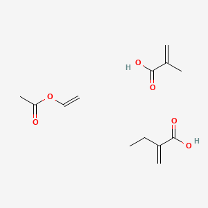 molecular formula C13H20O6 B14691608 Ethenyl acetate;2-methylidenebutanoic acid;2-methylprop-2-enoic acid CAS No. 31550-14-8