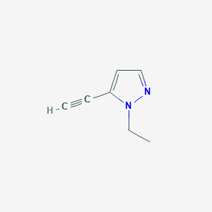 molecular formula C7H8N2 B1469161 1-ethyl-5-ethynyl-1H-pyrazole CAS No. 1344083-08-4