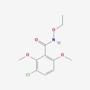 molecular formula C11H14ClNO4 B14691659 3-Chloro-N-ethoxy-2,6-dimethoxybenzamide CAS No. 32808-95-0