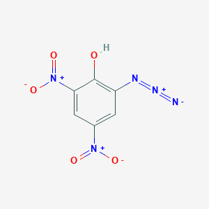 molecular formula C6H3N5O5 B14691672 2-Azido-4,6-dinitrophenol CAS No. 33354-59-5