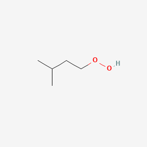 molecular formula C5H12O2 B14691687 3-Methylbutane-1-peroxol CAS No. 33936-17-3