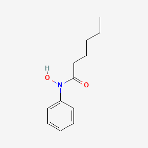 molecular formula C12H17NO2 B14691716 N-Hydroxy-N-phenylhexanamide CAS No. 25310-12-7