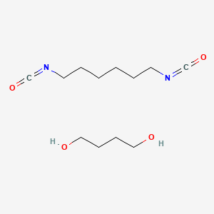 molecular formula C12H22N2O4 B14691724 Butane-1,4-diol;1,6-diisocyanatohexane CAS No. 25748-74-7