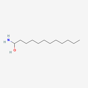 molecular formula C12H27NO B14691741 1-Aminododecan-1-OL CAS No. 30030-01-4