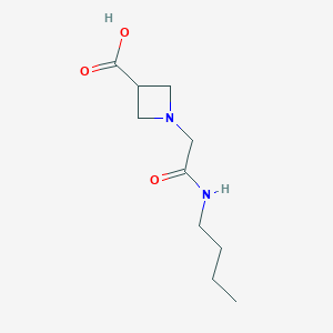 molecular formula C10H18N2O3 B1469178 1-[(Butylcarbamoyl)methyl]azetidine-3-carboxylic acid CAS No. 1342766-86-2