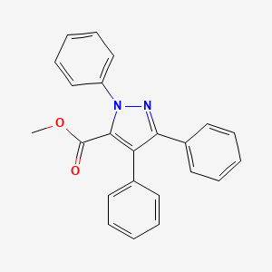 molecular formula C23H18N2O2 B14691805 Methyl 1,3,4-triphenyl-1H-pyrazole-5-carboxylate CAS No. 30020-55-4