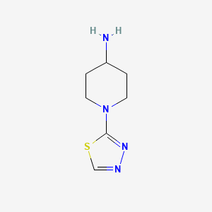 molecular formula C7H12N4S B1469181 1-(1,3,4-Thiadiazol-2-yl)piperidin-4-amine CAS No. 1341425-33-9