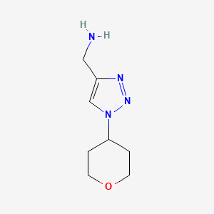 [1-(oxan-4-yl)-1H-1,2,3-triazol-4-yl]methanamine